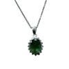 emerald diamond pendant