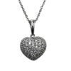 heart diamond pendant