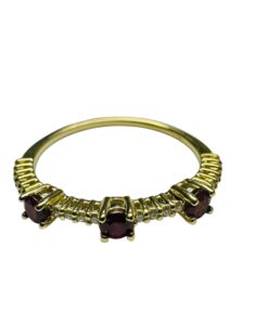 RUBY and dia mond ring